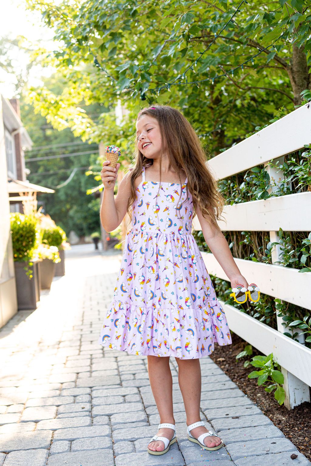 Girls dresses 2024 with unicorns