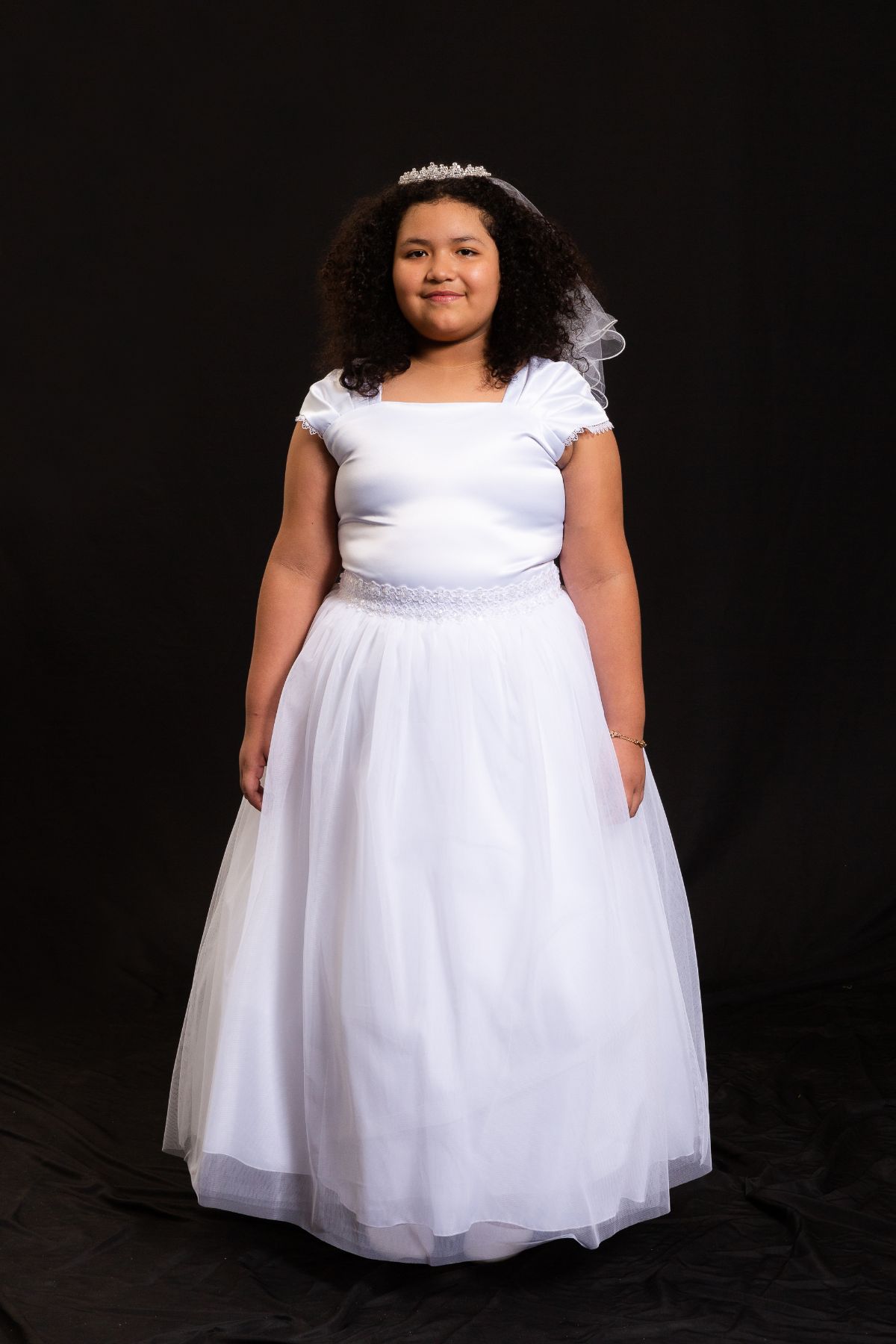 Pleated Cap Sleeve Long Dress 16 / Ivory Pleated Cap Sleeve Long Dress 16 / Ivory