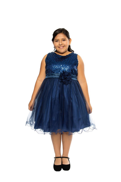 Dress - Sequin Girl Party Plus Size Girl Dress