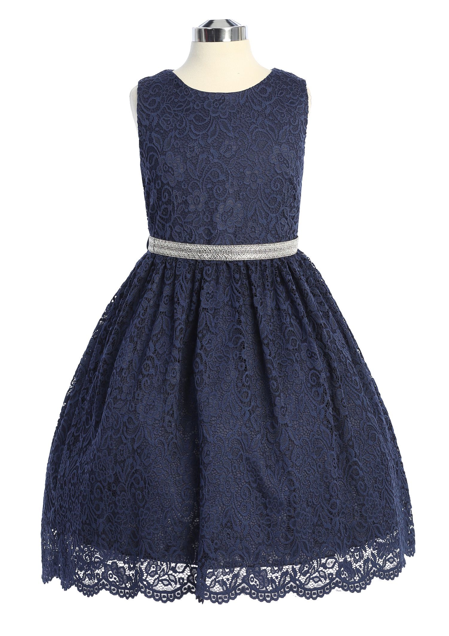 Beautiful Navy Blue Dress – babiesfrock