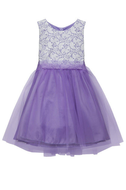 Dress - Stretch Lace Tulle Plus Size Girl Dress