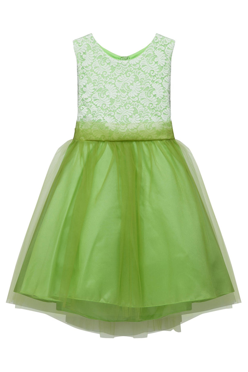 Big Girls Ivory Cap Sleeve Satin Tulle Plus Size Dress 16.5-20.5