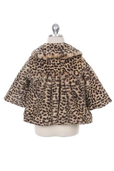 Baby leopard hot sale print coat