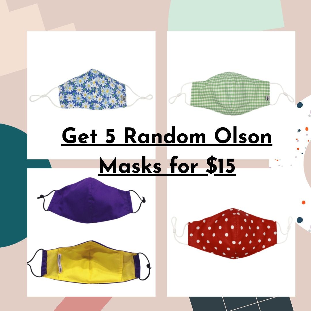 Pack Of 5 Random Olson Face Mask