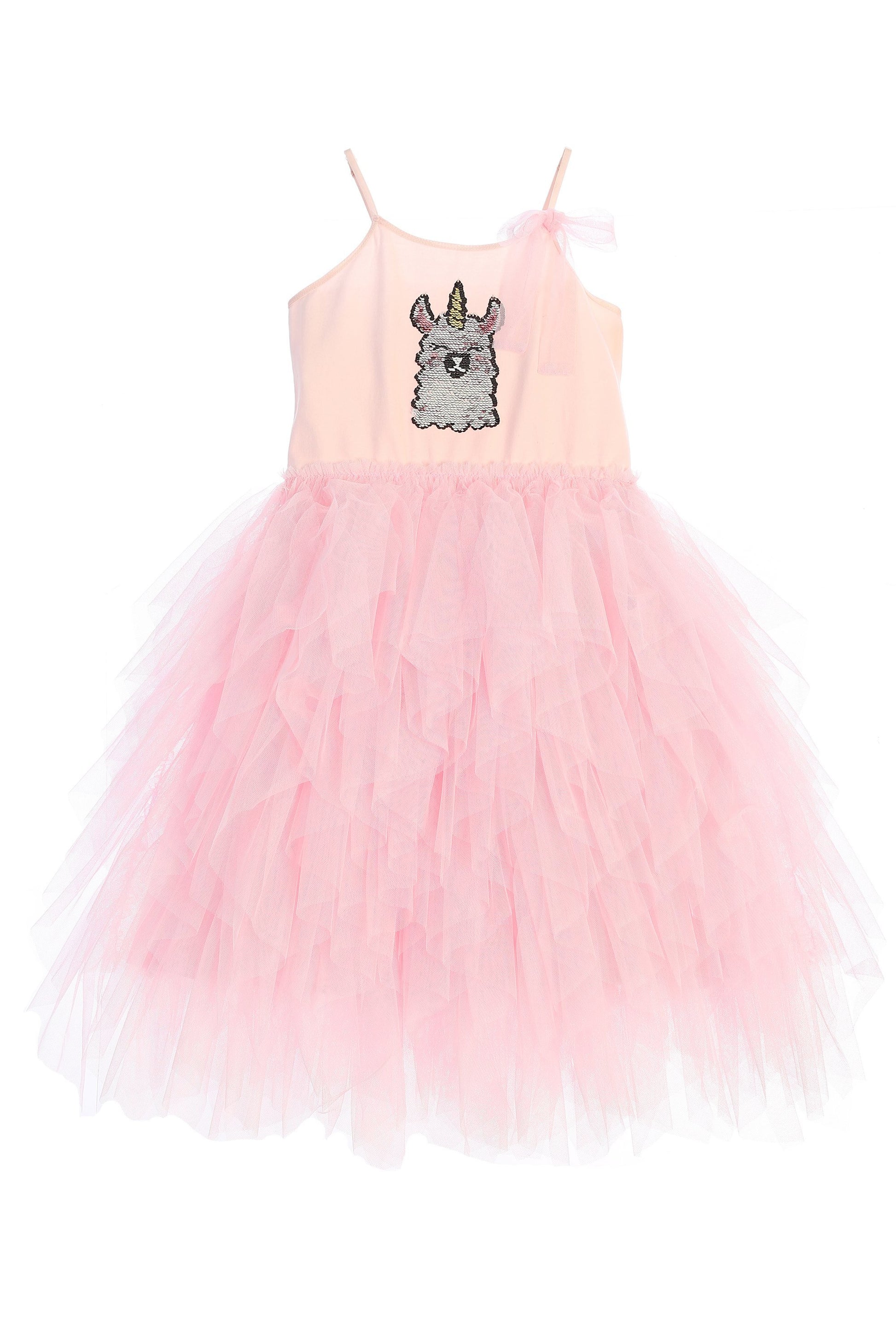Kids Dream Big Girls Pink Flip Sequin Llama Corn Birthday Tutu Dress 8 Kids Dream Big Girls Pink Flip Sequin Llama Corn Birthday Tutu Dress 8