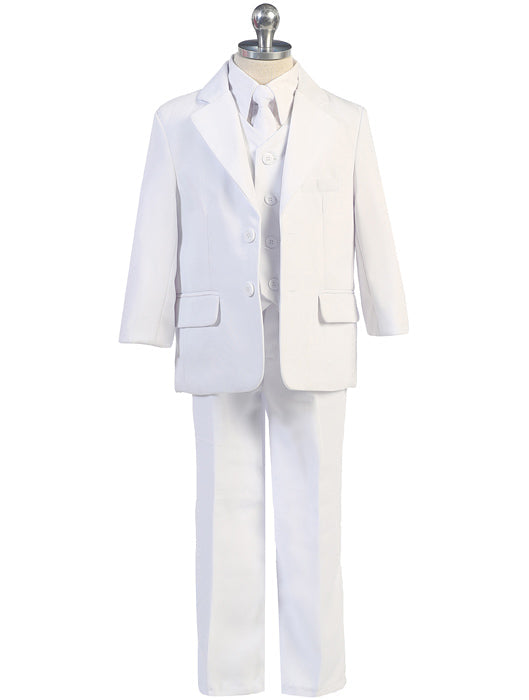 White Suit Set (Jacket, Vest, & Pants Only)